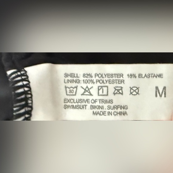 Swimmer Liket one-piece swimsuit with white ribbon bow on the left shoulderm - Picture 6 of 7